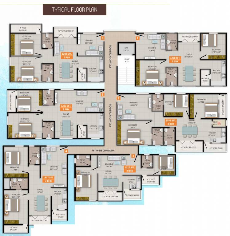  siri nivas Typical Floor Plan