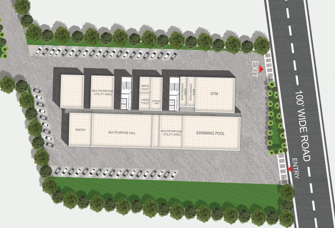  parkville Block A And B Cluster Plan for ground Floor