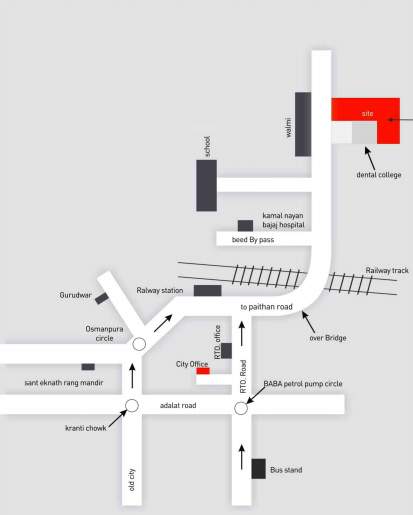  grand kalyan Location Plan