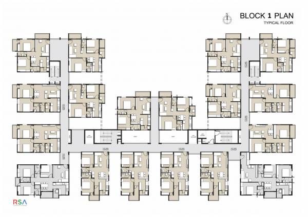  nestilo Block A Typical Cluster Plan