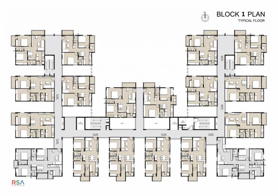  nestilo Block A Typical Cluster Plan