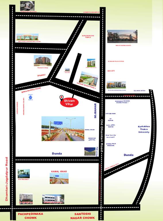  shivam vihar Location Plan