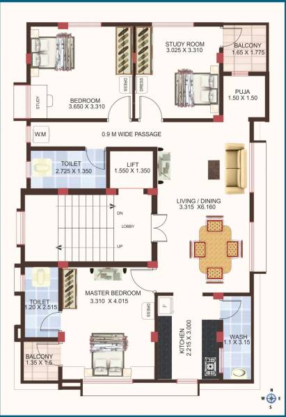  shri-sai-gajanan-apartment Cluster Plan