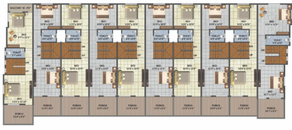  govinda-row-bunglows Cluster Plan