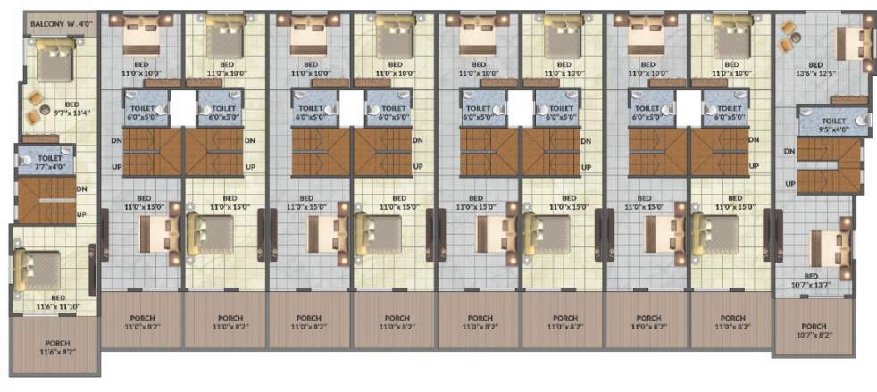  govinda row bunglows Cluster Plan