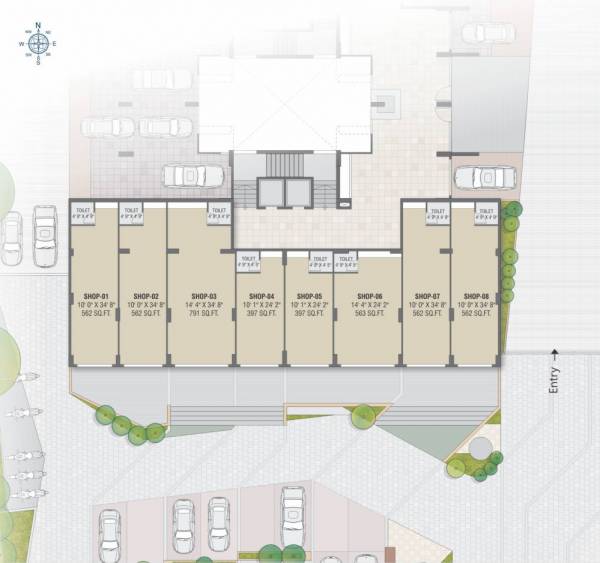  raj-sapphire Block A Cluster Plan For Ground Floor