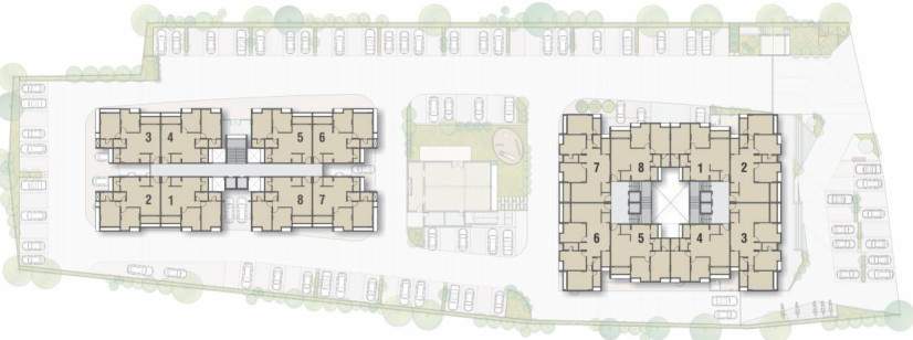  raj sapphire Block B Cluster Plan From 1st To 10th Floor