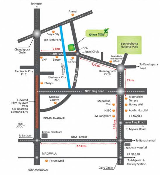  green-ville Location Plan