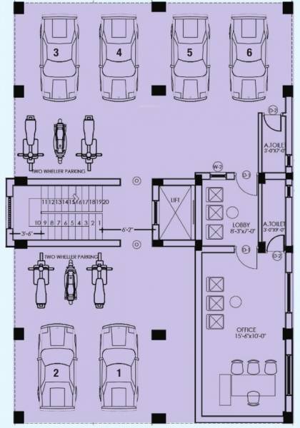  kiruba-palace Cluster Plan for ground Floor