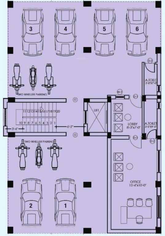 kiruba palace Cluster Plan for ground Floor