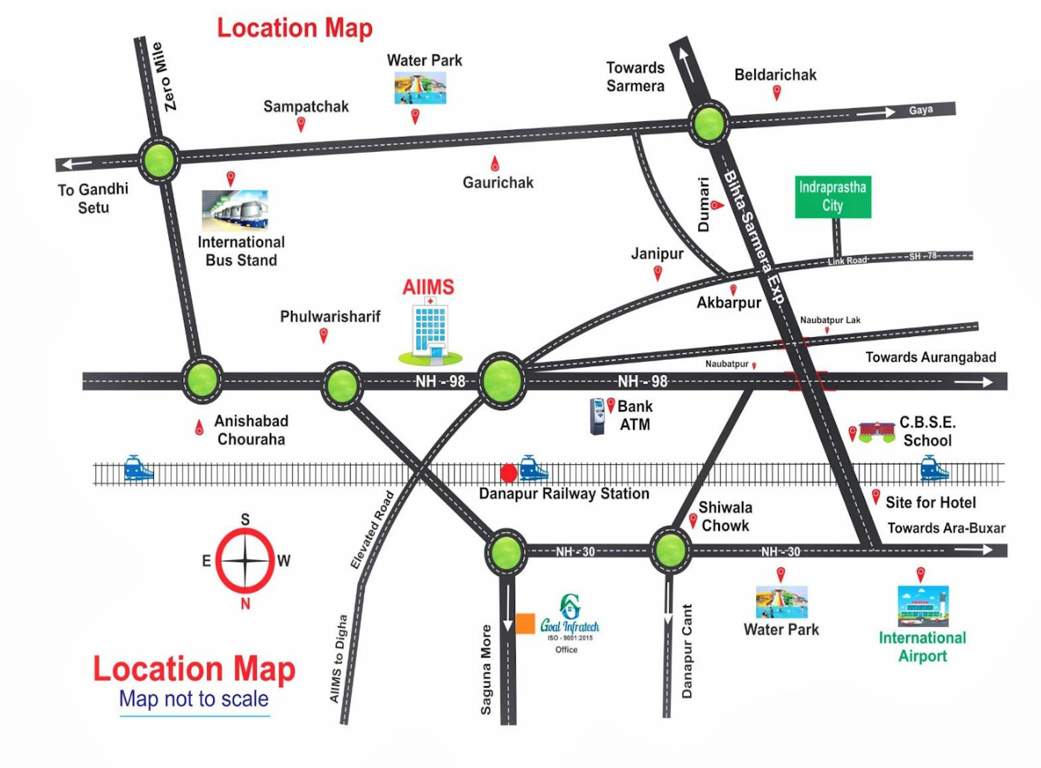  indraprastha city Location Plan