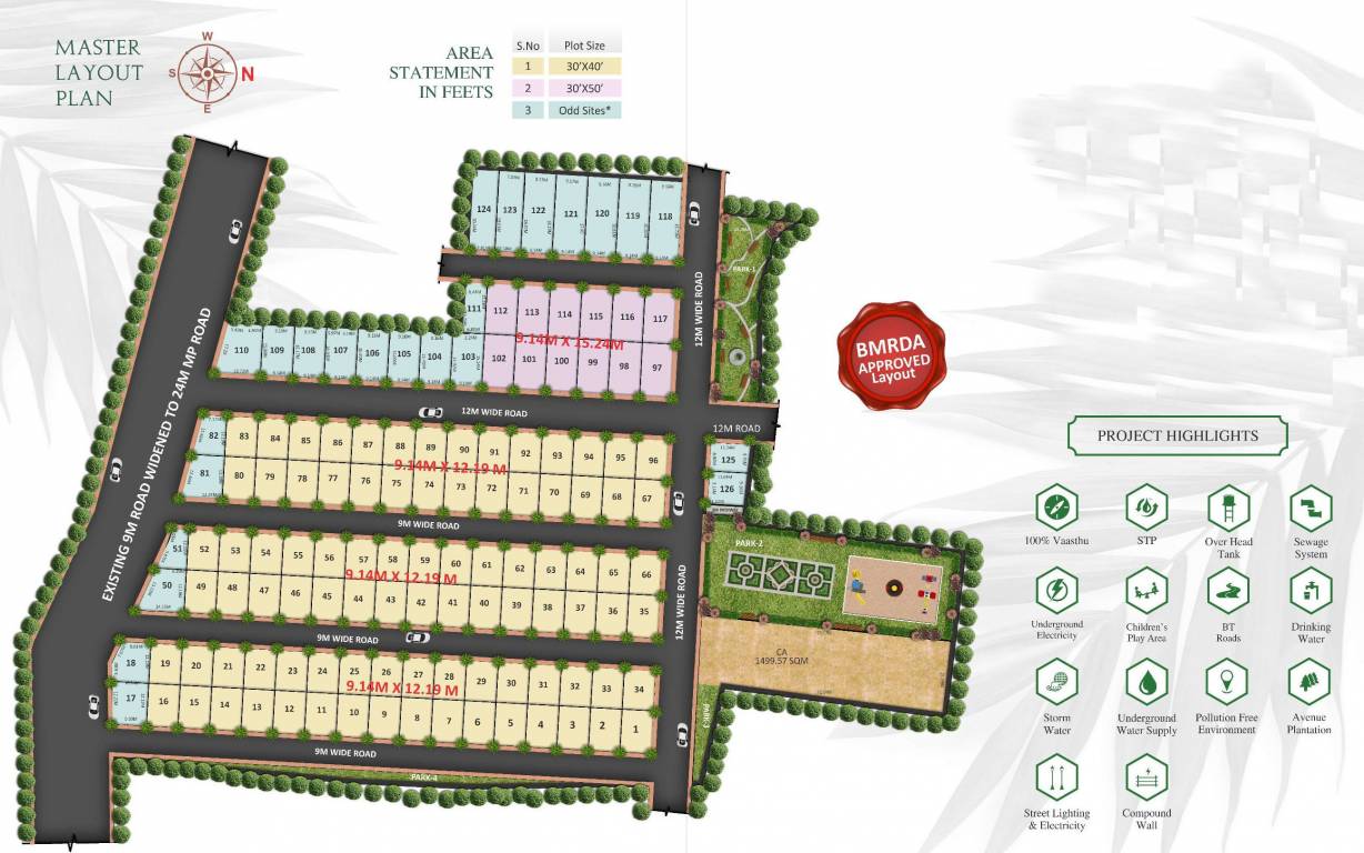  signature park Layout Plan