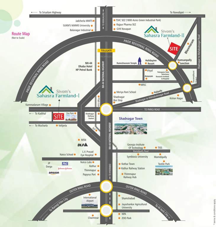  sahasra farmland 2 Location Plan