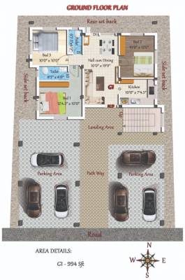  beas Tower 1 Cluster Plan for Ground Floor