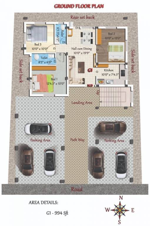  beas Tower 1 Cluster Plan for Ground Floor