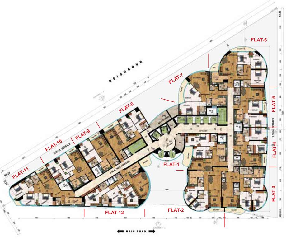  conqueror tower Typical Floor Plan Of  Conqueror Tower from 2nd to 27th Floor