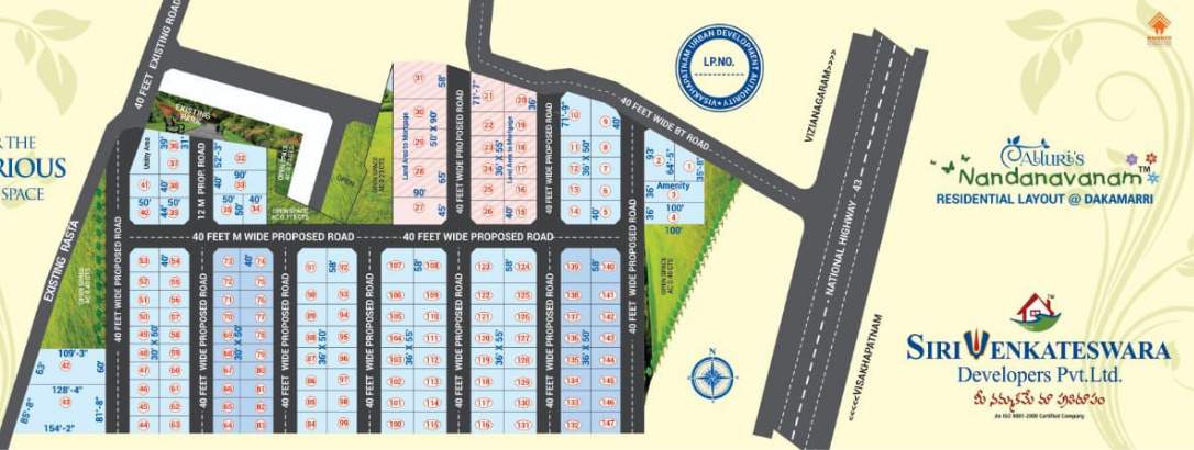  alluris nandanavanam Layout Plan