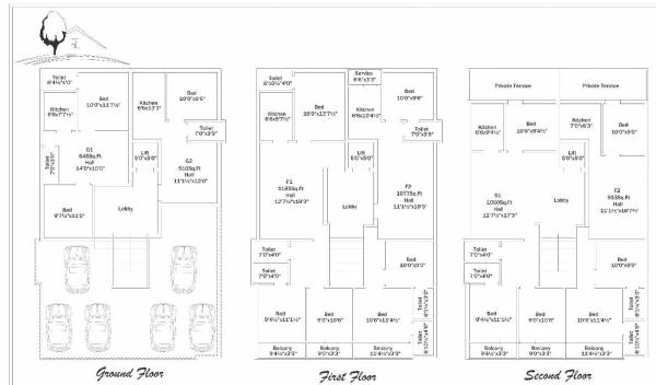  dream-homes Dream Homes Cluster Plan For Typical  Floor