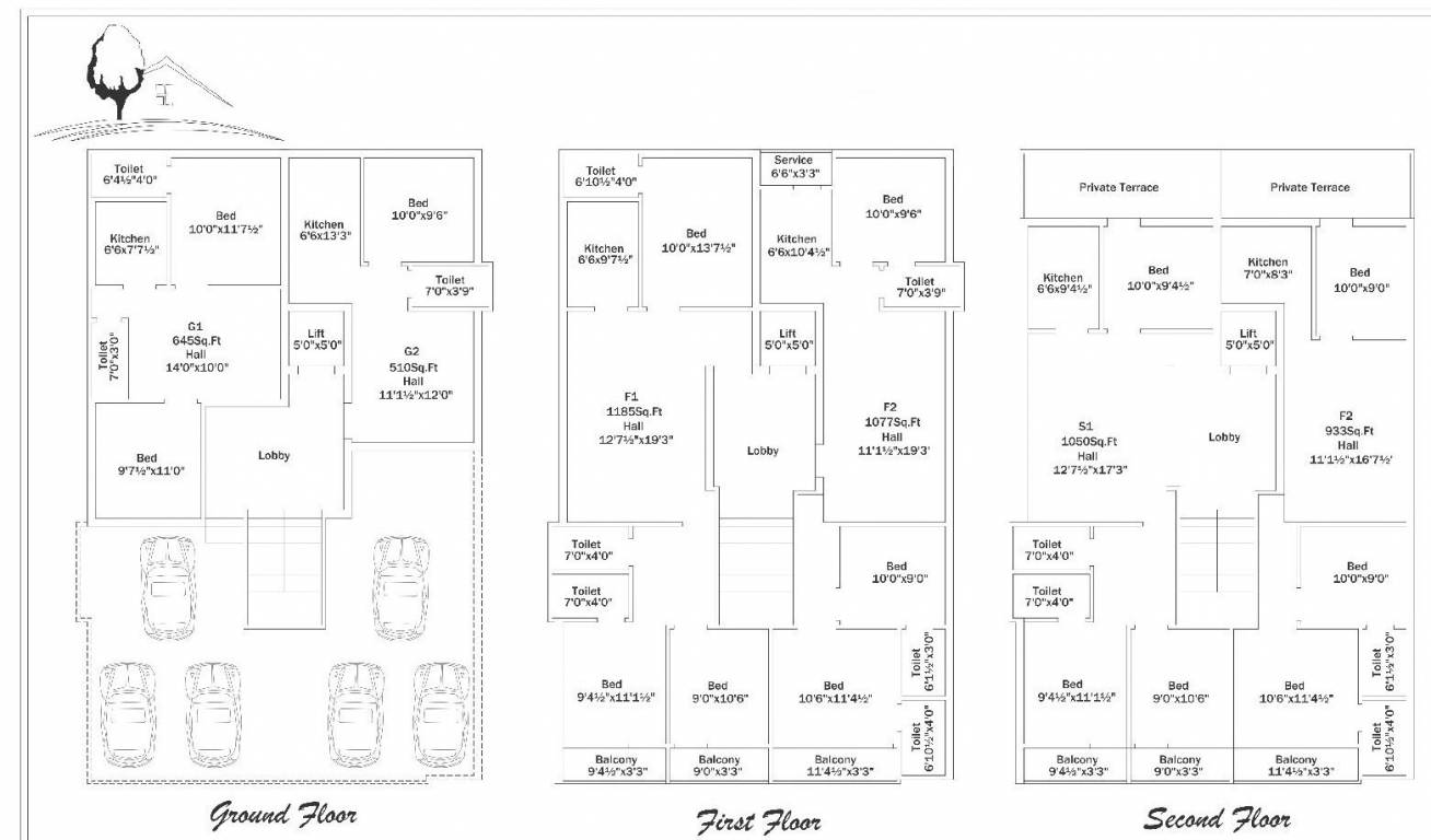 dream homes Dream Homes Cluster Plan For Typical  Floor