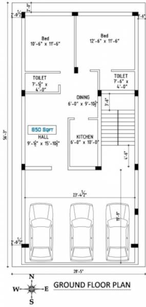  sai-baba Block A And Block B Cluster Plan for ground Floor