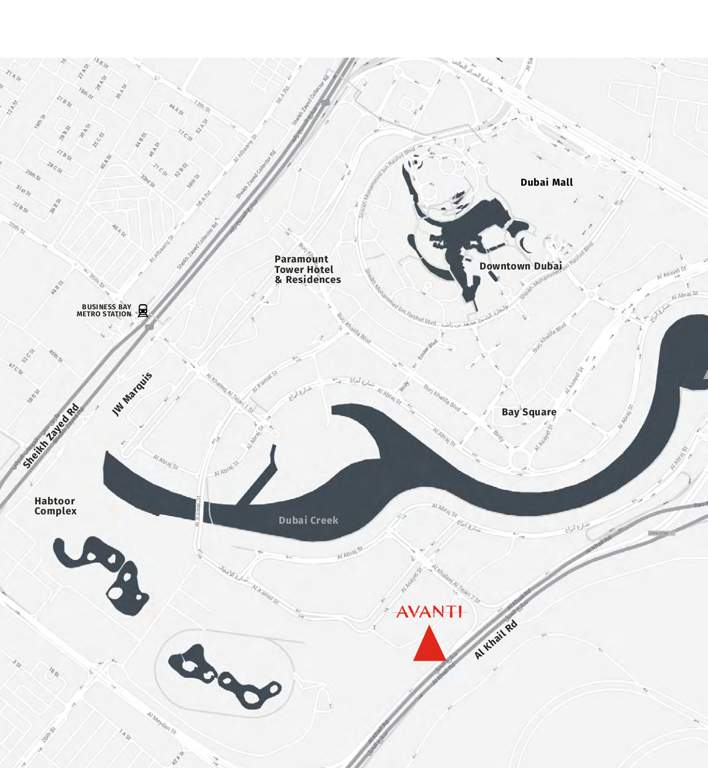  avanti tower Location Plan