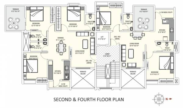  shiv-om-galaxy Tower A Cluster Plan