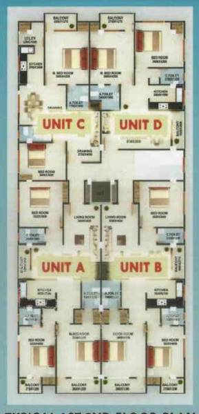  prime-atmosphere Typical Cluster Plan From 1st To 2nd Floor