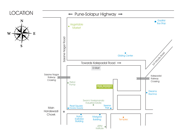  pearl residency Location Plan