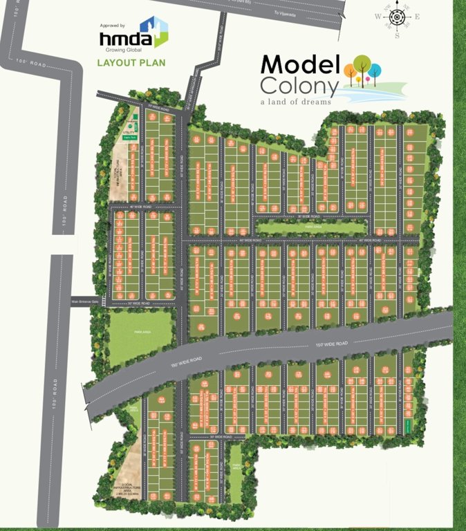  model colony Layout Plan