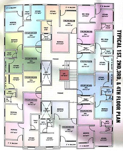  kalaban-park Kalaban Park Cluster Plan from 1st to 4th Floor