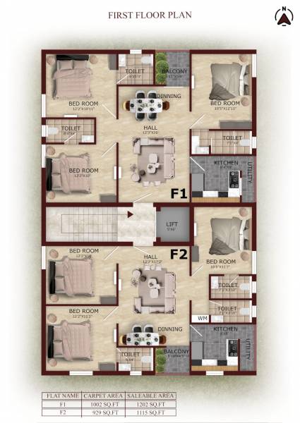  oaklyn Tower 1 Cluster Plan