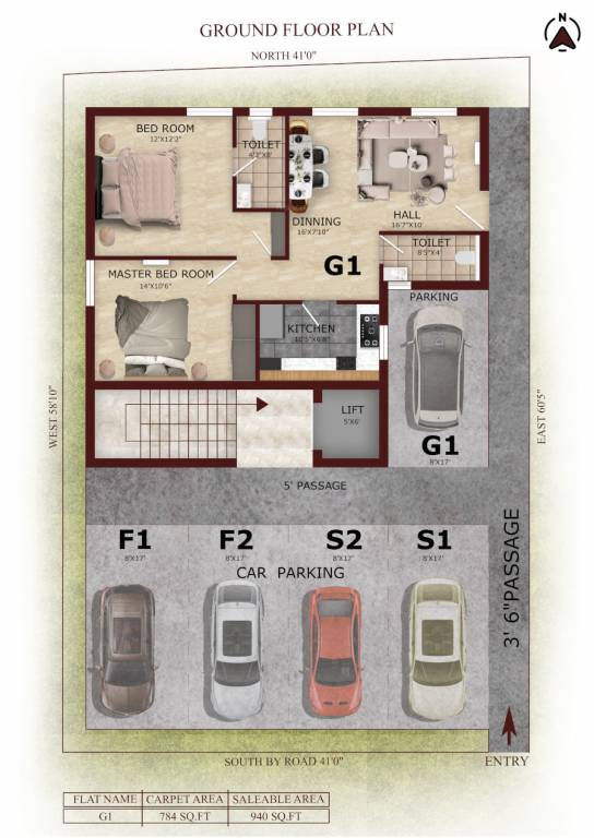  oaklyn Tower 1 Cluster Plan