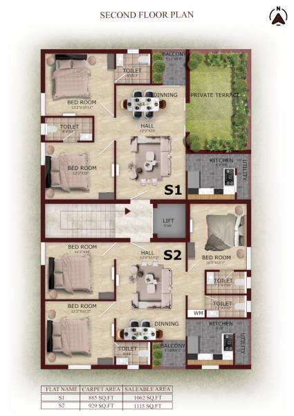  oaklyn Tower 1 Cluster Plan