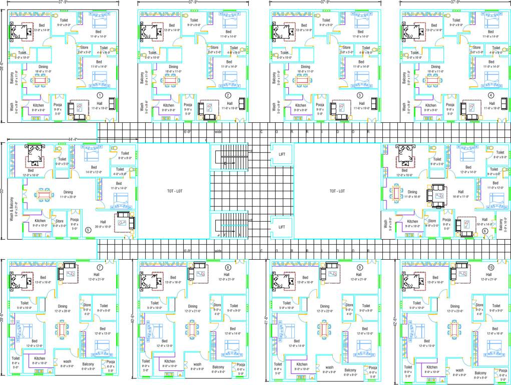  dhanalakshmi towers Dhanalakshmi Towers Cluster Plan