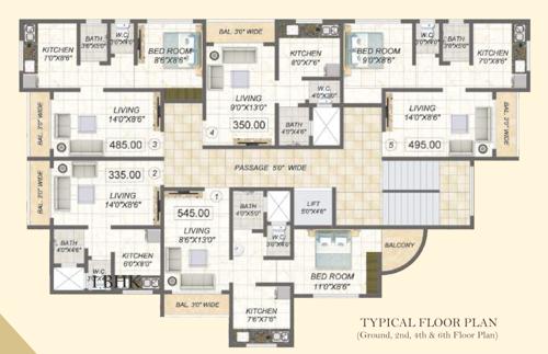  kailash-paradise Kailash Paradise Even 2, 4 And 6 Floor Plan