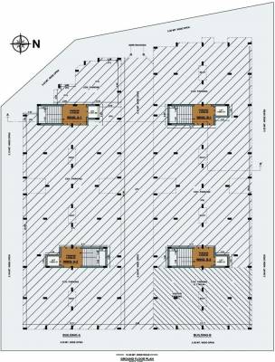  royals Wing A1, A1, A2, B1 And B2 Cluster Plan for ground Floor