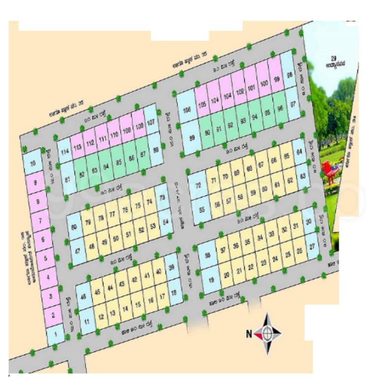 siddharudha badavane Layout Plan