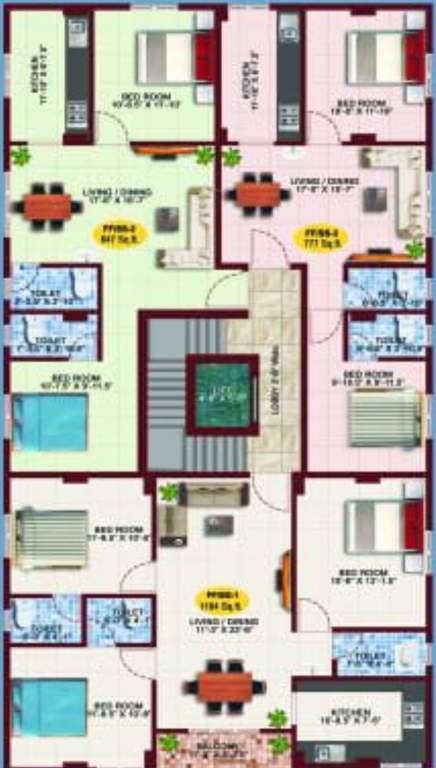  sabari sasta Typical Floor Plan Of Sabari Sasta from 1st to 2nd Floor