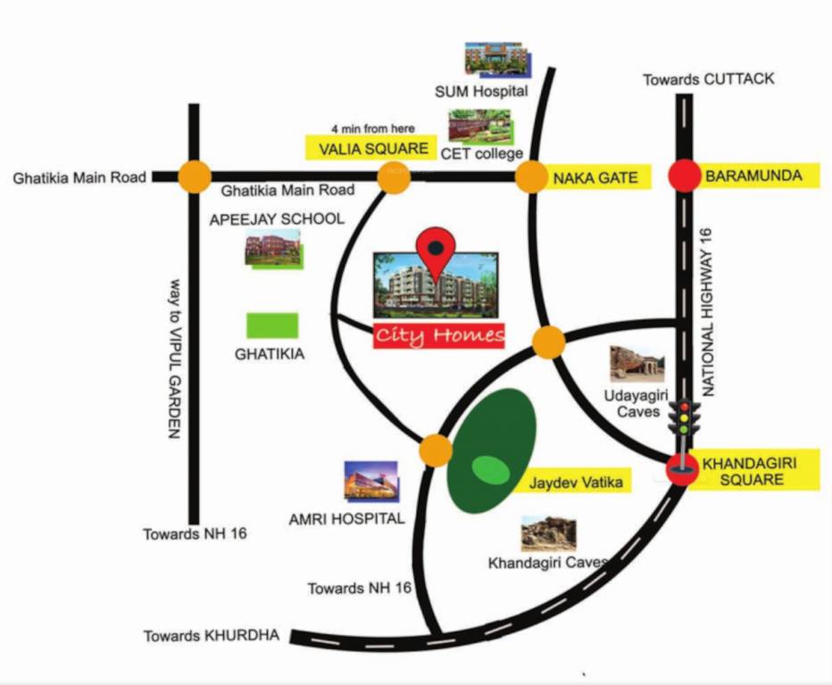 city homes Location Plan
