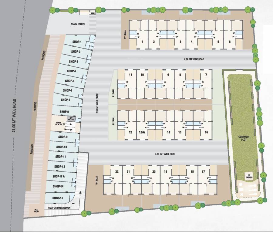  darshan elegance Layout Plan