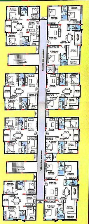  hill county Typical Cluster Plan