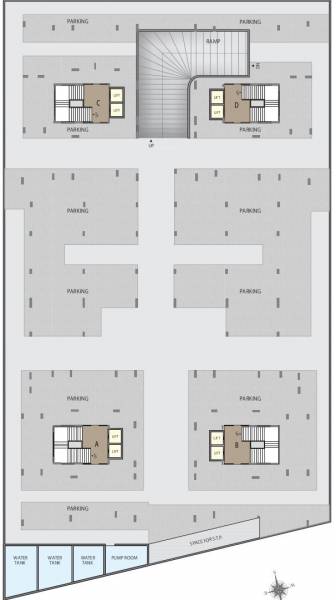  omkar-parisar Tower A+B Cluster Plan For Basement