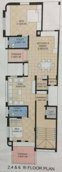  umber-residency Umber Residency Cluster Plan for ground Floor