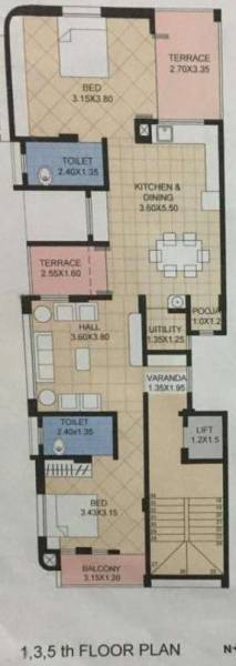  umber-residency Umber Residency Cluster Plan for ground Floor