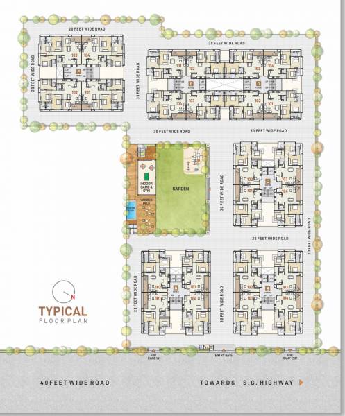  akshat-paradise Tower A Cluster Plan