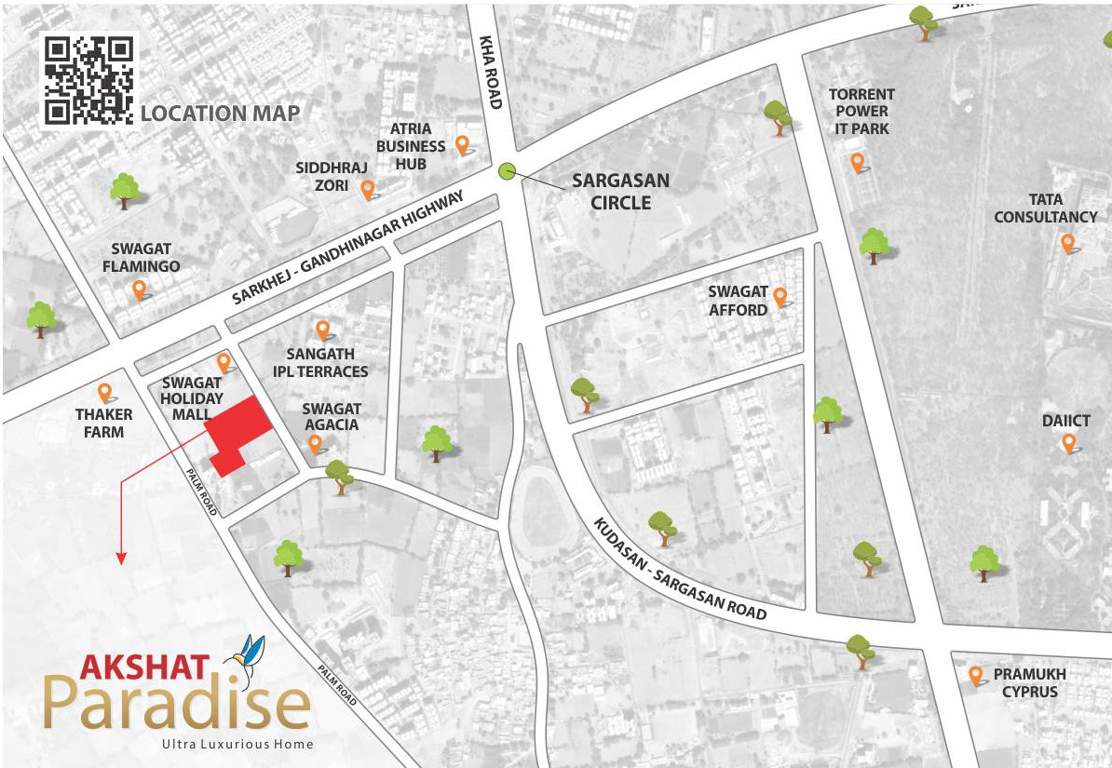  akshat paradise Location Plan