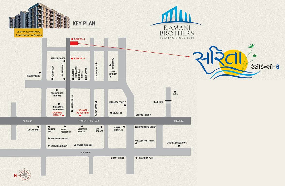  sarita residency 6 Location Plan