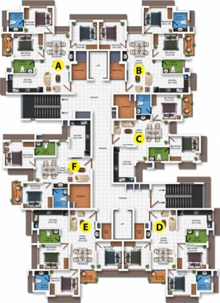 DD Highway Gate Cluster Plan from 1st to 14th Floor dd-highway-gate DD Highway Gate Cluster Plan from 1st to 14th Floor
