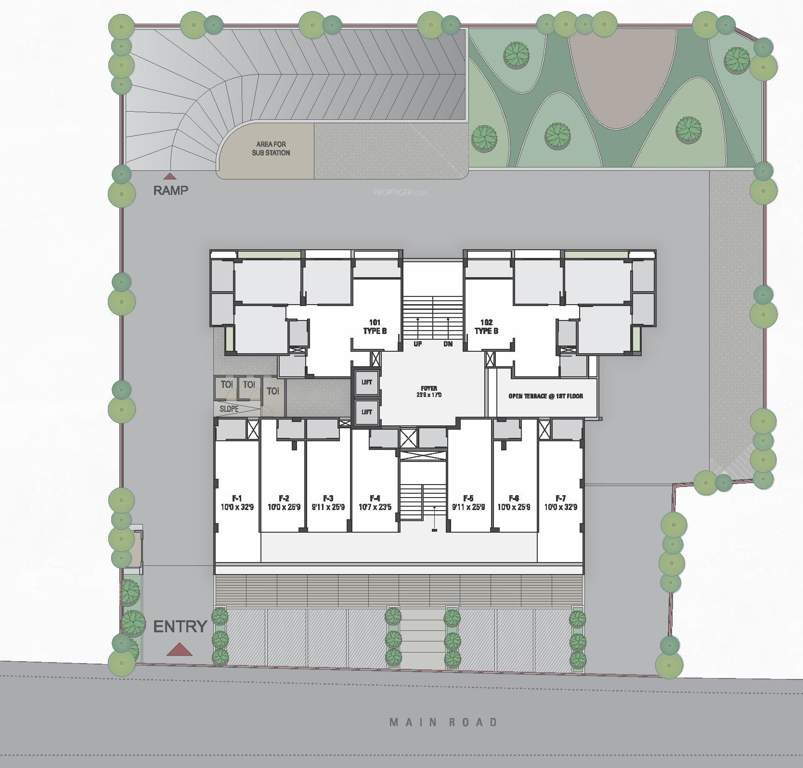  keshvam heights Keshvam Heights Cluster Plan for First Floor
