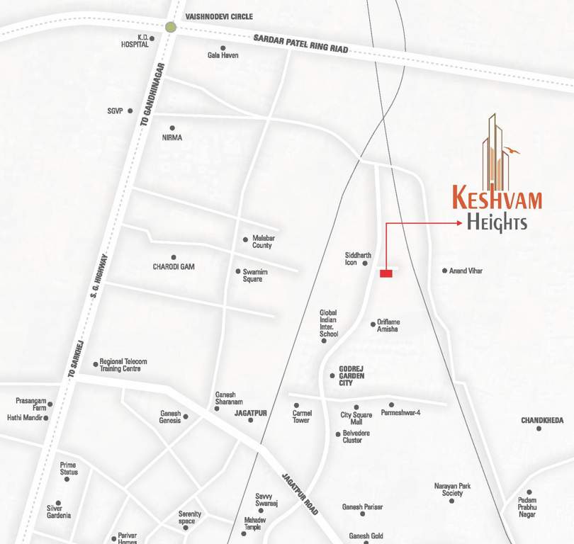  keshvam heights Location Plan